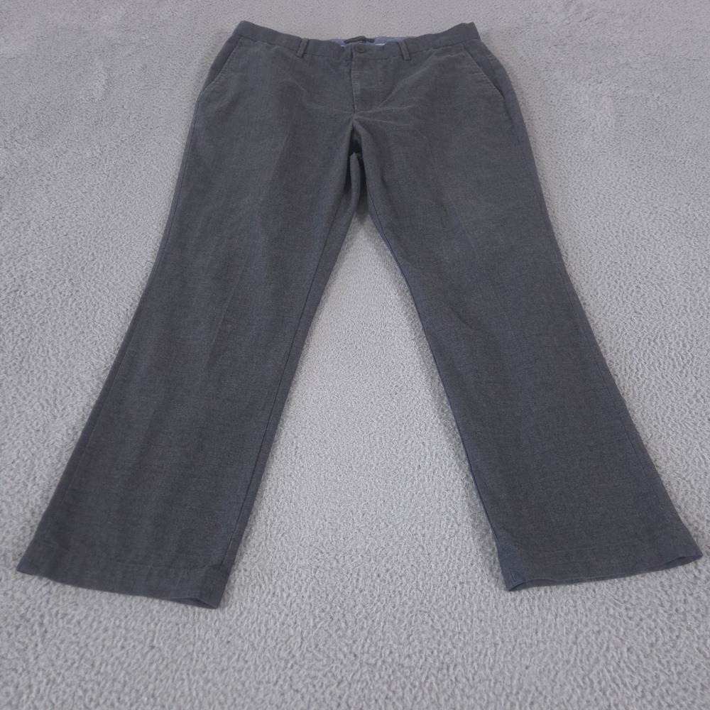 Banana Republic Pants Mens 36x30 Gray Aiden Fit Pleated Cotton Blend Chinos